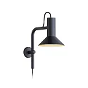 Luminaria de pared ROOMOR WALL 3.1 - PAR16 / SHADE 1.0 corto, con brazo articulado, con caja de conexiones