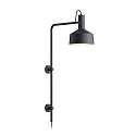 Luminaria de pared ROOMOR WALL 4.2 - PAR16 / SHADE Ø 25CM lang, con brazo articulado, con caja de conexiones