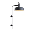 Luminaria de pared ROOMOR WALL 4.3 - PAR16 / SHADE Ø 40CM lang, con brazo articulado, con caja de conexiones