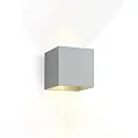 Luminaria de pared BOX WALL SURF 2.0 IP20, aluminio cepillado regulable