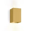 Luminaria de pared BOX WALL SURF 4.0 IP20, dorado regulable