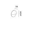 Wever & Ducré Luminaria de pared para exteriores PAVIO IP65 1.0 IP65, color bronce regulable