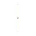LED Design Wall luminaire FINLIN 2.0, 105cm, 12W 3000K, CRi >90, dimmable, black gold