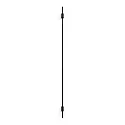 LED Design Wall luminaire FINLIN 3.0, 124cm, 12W 3000K, CRi >90, dimmable, black
