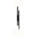 Luminaria de pared MATCH WALL SURF 4.0 IP20, negro mate regulable