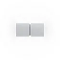 Luminaria de pared CG SQUARE 2P SMALL G9 IP20, aluminio cepillado