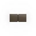 Luminaria de pared CG SQUARE 2P SMALL G9 IP20, color bronce