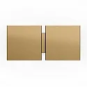 Luminaria de pared CG SQUARE 2G BIG E27 IP20, champán