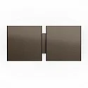 Luminaria de pared CG SQUARE 2G BIG E27 IP20, color bronce