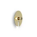 Luminaria de pared MIRRO WALL 1.0 E27 IP20, dorado regulable