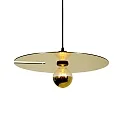 Luminaria colgante MIRRO 2.0 medio E27 IP20, dorado regulable