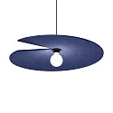 Luminaria colgante SPIRRA SOFT 1.0 E27 IP20, azul índigo