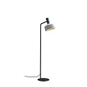 Luminaria de pedestal ROOMOR FLOOR 1.2 - PAR16 / SHADE 2.0 con interruptor, con enchufe, ajustable GU10 IP20, gris