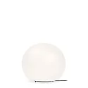 Table lamp DRO TABLE 3.0, Ø 30cm, E27, A60 4-12W, aluminum / textile cable / glass, white