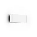 Luminaria de pared para exteriores KIOSK 1.0 Arriba-Abajo, con la óptica del lente IP65, blanco mate regulable