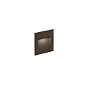 Luminaria de pared empotrable ORIS OUTDOOR WALL REC 0.8 abajo, corriente constante, indirecta IP65, color bronce 