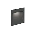 Luminaria empotrable para exteriores ORIS OUTDOOR WALL REC 1.3 abajo, corriente constante, indirecta IP65, antracita 