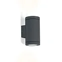 Luminaria de pared para exteriores TUBE WALL 2.0 PAR16 Arriba-Abajo, cilíndrico GU10 IP65, antracita