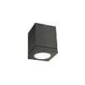 Luminaria de techo para exteriores TUBE CARRÉ 1.0 LED PHASE abajo, angular, rígido IP65, antracita regulable