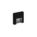 Luminaria empotrable para exteriores RETO OUTDOOR WALL REC 0.8 IP65, negro mate 