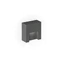 Luminaria de pared para exteriores RETO WALL SURFACE OUTDOOR 0.8 angular IP65, antracita regulable