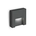 Luminaria de pared para exteriores RETO OUTDOOR WALL SURF 1.3 IP65, antracita regulable