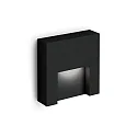 Luminaria de pared para exteriores RETO OUTDOOR WALL SURF 1.3 IP65, negro mate regulable