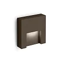 Luminaria de pared para exteriores RETO OUTDOOR WALL SURF 1.3 IP65, color bronce regulable