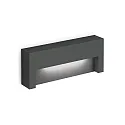 Luminaria de pared para exteriores RETO OUTDOOR WALL SURF 2.0 IP65, antracita regulable