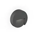 Luminaria de pared para exteriores RETO ROUND WALL SURFACE OUTDOOR 1.3 redondo IP65, antracita regulable