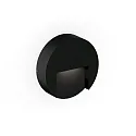 Luminaria de pared para exteriores RETO ROUND WALL SURFACE OUTDOOR 1.3 redondo IP65, negro mate regulable