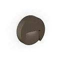 Luminaria de pared para exteriores RETO ROUND WALL SURFACE OUTDOOR 1.3 redondo IP65, color bronce regulable