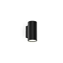 Luminaria de pared para exteriores TRAM WALL 2.0 doble, cilíndrico, regulable IP65, negro mate regulable