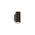 outdoor wall luminaire TRAM WALL 2.0 2-fold, cylindrical, dimmable IP65, bronze, mat dimmable