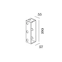 Carcasa empotrable ORIS 0.7 / RETO 2.0 - CONCRETE HOUSING descarga, negro