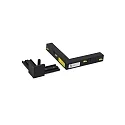 Conector en L STREX 48V mecánico, versión de montaje en superficie, izquierda-derecha, negro
