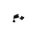 Adaptador trifásico, negro