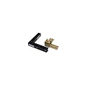 Conector en L STREX 48V mecánico, eléctrico, izquierda-derecha, champán, negro