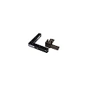 Conector en L STREX 48V mecánico, eléctrico, izquierda-derecha, color bronce, negro