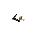 Conector en L STREX 48V mecánico, champán, negro