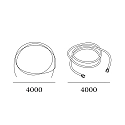 Wever & Ducré Cable colgante GIGANT 10.0 / 16.0 con cable metálico