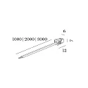 Wever & Ducré through wiring LED MODULE, black