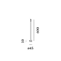 Wever & Ducré luminaire base STIPO POLE 600, bronze