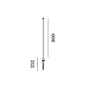 Wever & Ducré luminaire base SWAM STRAIGHT POLE 800, bronze