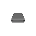 Accessory for Ceiling luminaire BOX 1.0 - single inside reflector, dark grey
