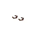 Accessory for PENCIL MODULO LUCE Suspension brackets 1, set of 2, Corten