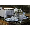 Zafferano Accessory for PENCIL MODULO LUCE Table brackets, set of 2, transparent