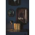 Zafferano battery table lamp CIRCE IP65, rust dimmable